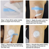 60Pack Libre Sensor Covers Latex-Free Medical Adhesive Patches for Libre 2/3 Precut CGM Tape with No Glue On The Center Waterproof and Strong Stick for Long Stay