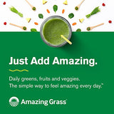 Amazing Grass Green Superfood Energy: Super Greens Powder & Plant Based Smoothie Mix, Caffeine with Matcha Green Tea & Beet Root Powder, Watermelon, 60 Servings