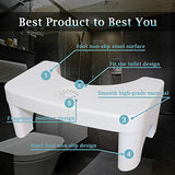 Poop Stool Adult, Toilet Stool, Sturdy Toilet Step Stool, Bathroom Squat Stool,7-inch Height, Compact Squatting Stool Save Space with Fragrance Position, Easy to Wash