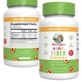 MaryRuth Organics Nutritional Supplement, 2 Month Supply, Sugar Free, Prebiotic, for Kids Ages 2+, Gut Health and Digestion Support, 3g Soluble Fiber Per Gummy, 60 Count