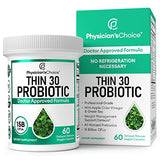 Physician's CHOICE Probiotics for Weight Management & Bloating - 6 Probiotic Strains - Prebiotics - Key ingredient Cayenne & Green Tea - Supports Gut Health - Weight Management for Women & Men - 60 CT