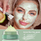Ashlyn 3 PCS Clay Mask Set, Green Tea Clay Facial Mask, Rose Face Masks Skincare, Dead Sea Bubble Deep Cleanse Mask, Organic Facial Masks for Women, Face Mask Skin Care Set Gifts for Girls Teens