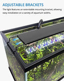 NICREW Aquarium Light, Full Spectrum Aquarium Light for Planted and Freshwater Tanks, Fish Tank Light with Wired Timer and Extendable Brackets, 30-36 Inch, 20 Watts