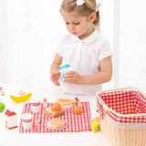 New Classic Toys Picnic Set - Pretend Play Toy for Kids Cooking Simulation Educational Toys and Color Perception Toy for Preschool Age Toddlers Boys Girls