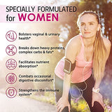 Bonawell Probiotics for Women 100B, with Organic Prebiotic, Cranberry for Feminine Health, Digestion & Immunity, Shelf-Stable, Delayed-Release, 30 Veggie Caps