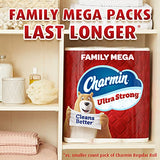 Charmin Ultra Strong Clean Touch Toilet Paper, 18 Family Mega Rolls = 90 Regular Rolls, 6 Count (Pack of 3)