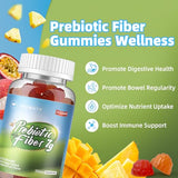 AFXMATE Fiber Supplement Gummies, 7g Fiber Sugar Free Natural Fruit Flavor - Digestive Health, Regularity Support, 120 Count (Non-GMO, Sugar Free & Gluten Free)