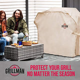 Grillman Premium Grill Cover for Outdoor Grill, BBQ Grill Cover, Rip-Proof, Waterproof, Top Heavy-Duty Large Grill Covers for Outside, Barbecue Grill Cover & Gas Grill Covers (58" Lx24 Wx48 H, Tan)