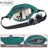 Fanny Pack for Men Women,Crossbody Waist Bag Pack,Belt Bag for Travel Walking Running Hiking Cycling,Easy Carry Any Phone,Wallet (Green)