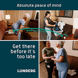 Lunderg Chair Alarm System - Wireless Chair Alarms and Fall Prevention for Elderly and Dementia Patients - Smart and Reliable Elderly Monitoring Kit for Caregiver - Perfect Complement to Bed Alarm