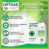 OPTASE Tea Tree Oil Eyelid Wipes - Cleansing for Dry Eyes Blepharitis Treatment Preservative Free, Natural Ingredients Step 2 Cleanse TTO Eye Wipes, Box of 20