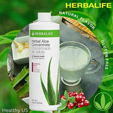 Herbalife Herbal Aloe Concentrate Pint: Cranberry Flavor 16 FL Oz (473 ml) for Digestive Health with Premium-Quality Aloe, Gluten-Free, 0 Calories, 0 Sugar, Naturally Flavored