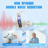 Kullre Hearing Aids, Hearing Amplifiers for Seniors Hearing Loss, Rechargeable with Volume Control, Noise Cancelling, Charging Case with Extra Long Battery Life