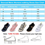 Besroad Wide Width Walking Shoes with Adjustable Breathable Non-Slip Diabetic Shoes for Elderly Plantar Fasciitis Edema Swollen Feet All Black 10-11 Women/8-9 Men