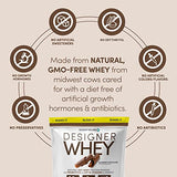 Designer Wellness, Designer Whey, Natural Whey Protein Powder with Probiotics, Fiber, and Key B-Vitamins for Energy, Gluten-Free, Gourmet Chocolate 4 lb