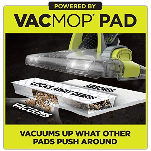 Shark VMP30 VACMOP Disposable Hard Floor Vacuum and Mop Pad Refills White, 10 Count (Pack of 3) (Packaging May Vary)