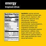 vitaminwater energy electrolyte enhanced water w/ vitamins, tropical citrus drinks, 20 fl oz, 12 Pack