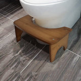 Bamboo Toilet Stool for Adults, 6.5" Toilet Poop Stool, Bathroom Toilet Stool with Non-Slip Mat for Adults Children Healthy Portable Adult Toilet Poop Stool (Brown). Thanksgiving Decor