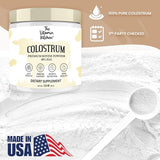 Bovine Colostrum Powder Supplement (40% IgG + No Fillers) Supports Gut & Digestive Health, Muscle Recovery & Growth, Immune Support - Unflavored & Easy to Mix - Non-GMO Made in USA – (60 servings)