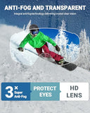 OutdoorMaster Ski Goggles with Cover Snowboard Snow Goggles OTG Anti-Fog for Men Women