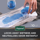 Depend Real Fit Incontinence Underwear for Men, Disposable, Maximum Absorbency, Small/Medium, Grey, 56 Count (2 Packs of 28), Packaging May Vary
