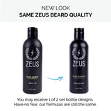 ZEUS Beard Shampoo Wash, Infused with Green Tea & Natural Ingredients to Cleanse and Soften Beard – 8 oz. Made in USA – Vanilla Rum