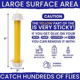 Fly Stick Sticky Fly Traps for Indoors and Outdoor 4pk. Non-Toxic Bait Free. Trap All Flies. Sticky Fly Traps for Indoors Outdoor Fly Catchers for Inside Home Bug Sticky Traps for Bugs Fly Sticky Trap