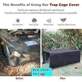 Trap Cage Cover, Animal Trap Cage Cover Small Animal Trap Cover for 1-Door Humane cat Trap 32 x 10 x 12inch, [Only Cover]