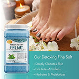 SPA REDI - Detox Foot Soak Pedicure and Bath Fine Salt, Mint and Eucalyptus, 128 Oz - Made with Dead Sea Salts, Argan Oil, Coconut Oil, and Essential Oil - Hydrates, Softens and Moisturizes