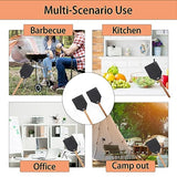 DEBETOOL Indoor Leather Fly Swatter - 2 Pack Long Handle Heavy Duty Fly Swatter with Hanging Rope, Wood Fly Swatter Manual for Kitchen/Home Indoor and Outdoor Flies