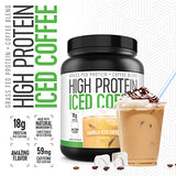 Iced Coffee, High Protein Coffee Keto Friendly, 18g of Protein, 2g Carbs, Natural Ingredients (18 Servings, Vanilla Latte)