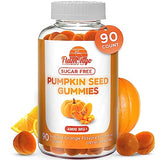 Pumpkin Seed Oil Gummies (4000mg) Sugar-Free Naturally Flavored- Pumpkin Seed Oil for Hair Growth, Bladder, Urinary Tract Support, Young Skin Supplement - Vegan, Halal Pumpkin Seed Extract- 90 Count