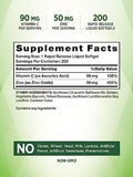 Zinc 50mg with Vitamin C | 200 Liquid Softgels | Non-GMO & Gluten Free Supplement | by Nature's Truth