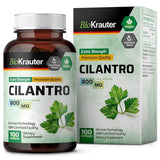 Cilantro Supplement - Organic Cilantro Capsules - Rich Source of Antioxidants - Natural Body Cleansing & Detox - Cilantro Powder 100 Vegan Pills