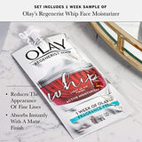 Olay Regenerist Retinol Moisturizer, Retinol 24 Night Face Cream with Niacinamide, Anti-Wrinkle Fragrance-Free 1.7 oz, Includes Olay Whip Travel Size for Dry Skin