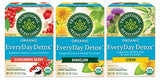 Traditional Medicinals Organic Everyday Detox Tea Sampler, 1 EveryDay Detox Schisandra Berry, 1 EveryDay Detox Dandelion, 1 EveryDay Detox Lemon, 16 Tea Bags Per Box (3 CT)