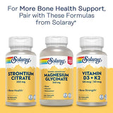 Solaray Calcium Bisglycinate 1000mg with Vitamin D-3, Chelated Calcium Supplement for Bone Strength and Healthy Teeth Support, Enhanced Absorption and Easy to Digest, 30 Servings, 120 VegCaps