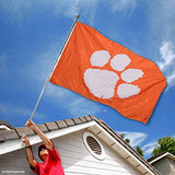 Clemson Tigers Embroidered and Stitched Nylon Flag