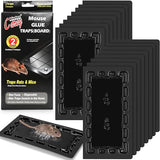 16 Pack Sticky Mouse Traps - Heavy Duty Rat Trap for Home Indoor Outdoor, Mouse Glue Traps, Mice Traps, Sticky Rats Traps, Sticky Glue Traps for Rodent, Snake, Roach, Spider, Black (10.3" X 5.4")