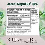 Jarrow Formulas Jarro-Dophilus EPS Probiotics 10 Billion CFU with 8 Clinically-Studied Strains, Dietary Supplement for Intestinal Tract Support, 120 Veggie Capsules, 60 Day Supply, Pack of 12