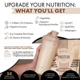 UpNourish Plant-Based Protein Meal Replacement Shake! Keto, Vegan-Friendly Lifestyles. Gluten & Dairy-Free Smoothie with Essential Vitamins, Minerals, and Low Carbs - Vanilla Cookie, 15 Servings