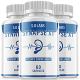 Synapse XT for Tinnitus Supplement Pills, Premium Synapse XT Relief Supp Capsules for The Original Brand Only (3 Pack)