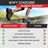 Sleeve Stars Ankle Brace for Women & Men, Achilles & Plantar Fasciitis Relief Compression Sleeve, Foot Brace with Ankle Support Strap, Heel Protector Wrap for Pain, Tendonitis & Sprain (Pair/Beige)