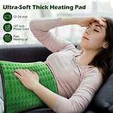 VALGELUIK Heating pad for Back Pain Relief, Heating Pads for Neck, Shoulder, Fathers Mothers Day Gifts for Women, Men, Dad, Mom, Auto-Off,Machine Washable, Moist Dry Heat Options, Extra Large 12"x24"