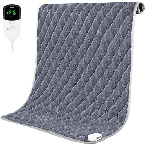 Heating Pad for Back Pain Relief and Cramps, 32"x 24" XXXL Large Heating Pad for Abdomen, Neck, Shoulder, Leg & Knee Pain Relief with 6 Fast Heating Settings, Auto Shut Off, Machine Washable