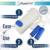 PurePAP 2 Pack Sock Aid Sock Helper - Great for Women and Mens Socks and Compression Socks Men - Strong Sock Donner with Foam Handles