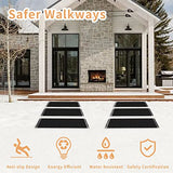 Juilsioa 10 x 30in Snow Melting Mats, Heated Anti-Slip Walkway Mat for Winter Snow Removal