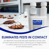 Bifenthrin-Plus-C - Insecticide Termiticide Easily Mixes with Water for Indoor & Outdoor | Residential Commercial Industrial Use | Home Lawns | Kills Mosquitoes & all Flying & Crawling Insects - 16 oz