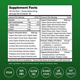 NutraChamps Super Greens Powder Premium Superfood | 20+ Organic Green Veggie Whole Foods | Wheat Grass, Spirulina, Chlorella & More | Antioxidant, Digestive Enzyme & Probiotic Blends