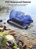 HEETA Waterproof Dry Bag for Women Men, Roll Top Lightweight Dry Storage Bag Backpack with Phone Case for Travel, Swimming, Boating, Kayaking, Camping and Beach, Transparent Bluish Violet 10L